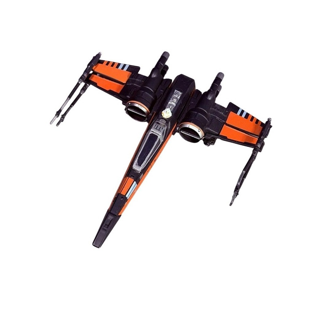 Disney Store Star Wars Poe Dameron Black Orange X-Wing Fighter Toy BB-8 5 Inch